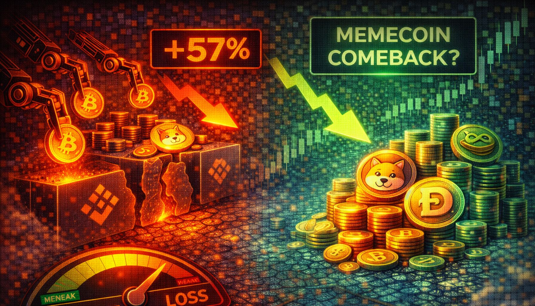 Сила Memecoin возвращается после исторического спада рынка: подготовка к возвращению?