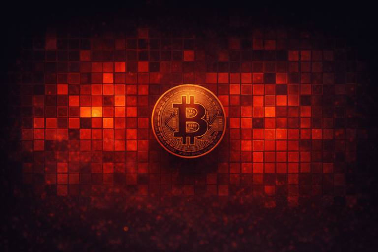 Внутрисетевая тепловая карта Биткойна показывает все основные показатели красным цветом