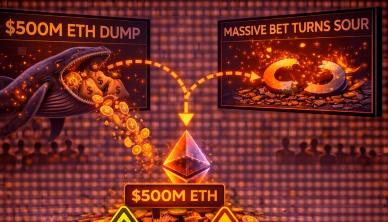 Hyperunit Whale сбросил 500 миллионов долларов в Ethereum, поскольку огромная ставка на криптовалюту обанкротилась