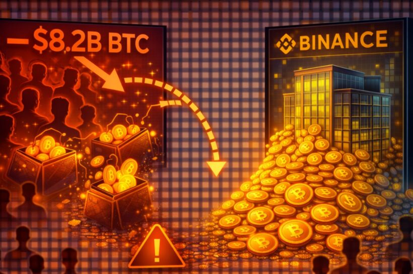 Великая передача биткойнов: BTC на 8,2 миллиарда долларов затопляет Binance, поскольку розничная торговля угасает