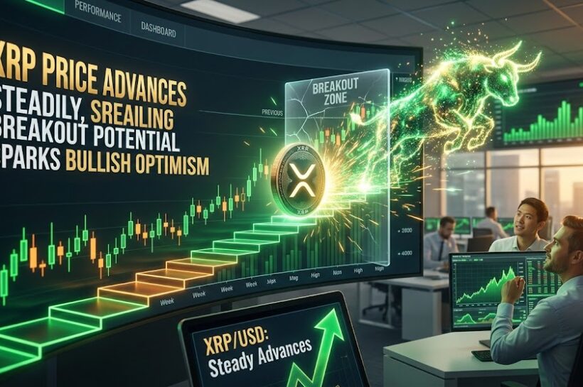 Цена XRP стабильно растет, потенциал прорыва вызывает бычий оптимизм