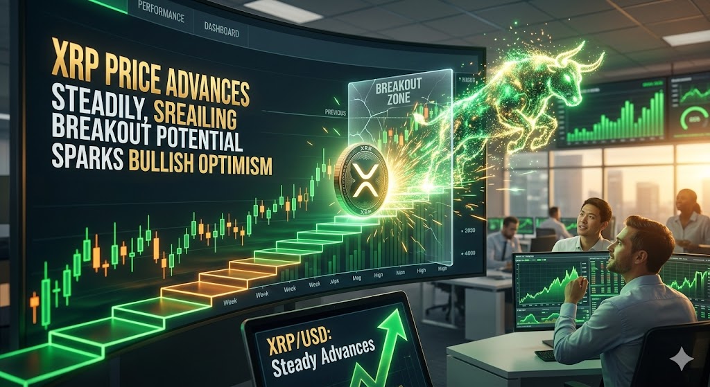 Цена XRP стабильно растет, потенциал прорыва вызывает бычий оптимизм