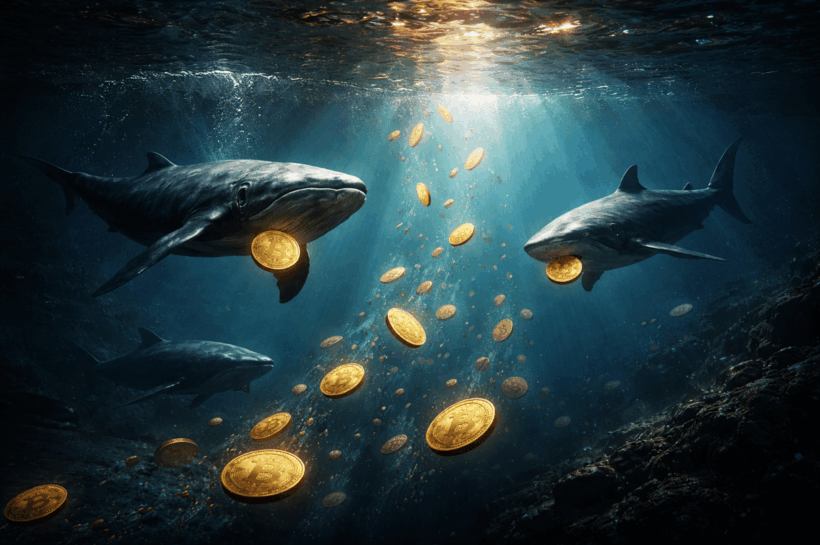 Кошельки Bitcoin Shark и Whale подскочили, несмотря на медвежье движение цен