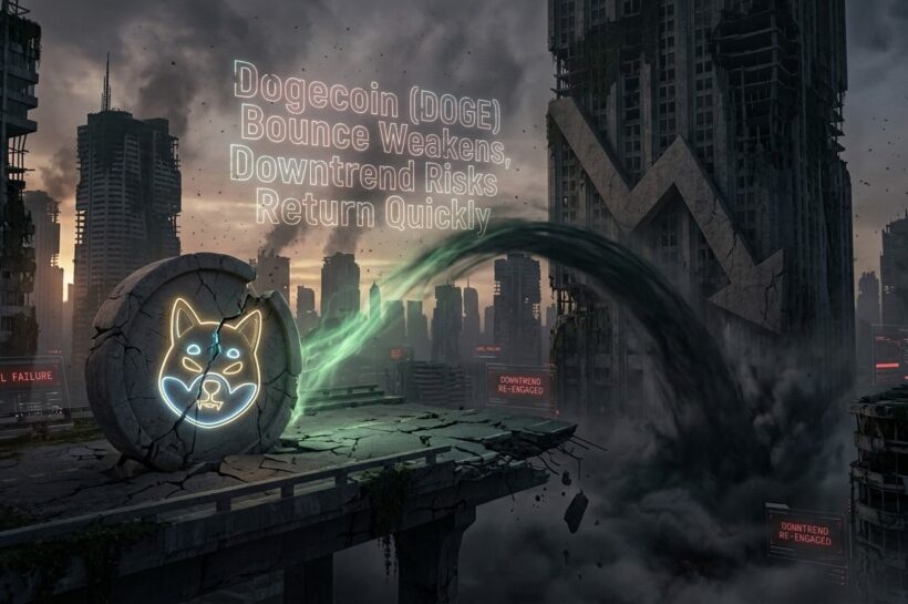 Отскок Dogecoin (DOGE) ослабевает, риски нисходящего тренда быстро возвращаются
