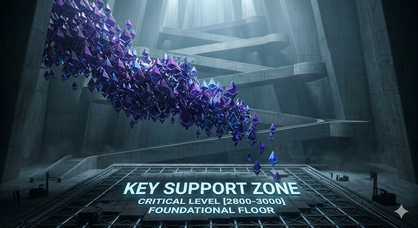 Цена Ethereum корректирует рост и приближается к ключевой зоне поддержки