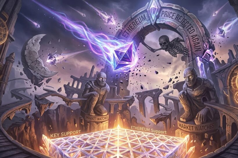 Цена Ethereum снова отклонена, рынок внимательно следит за ключевой поддержкой