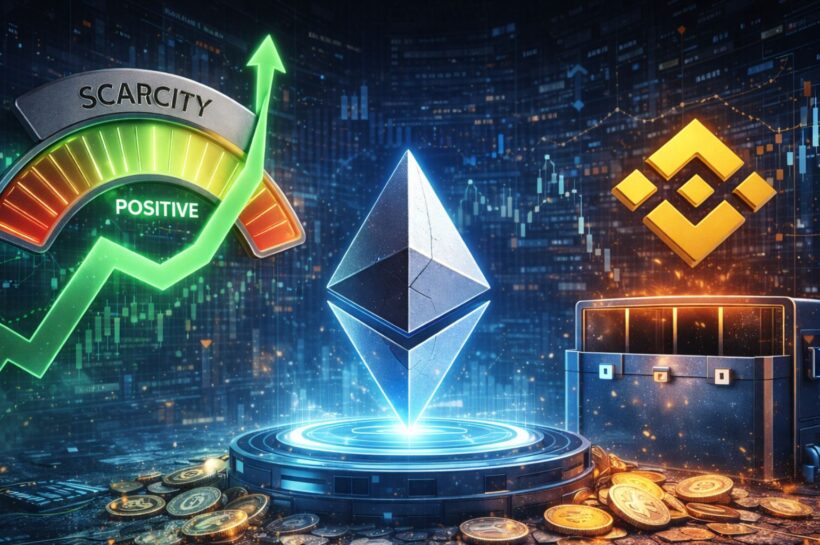 Поворот в $2050: индекс дефицита Ethereum становится положительным, поскольку предложение Binance ужесточается
