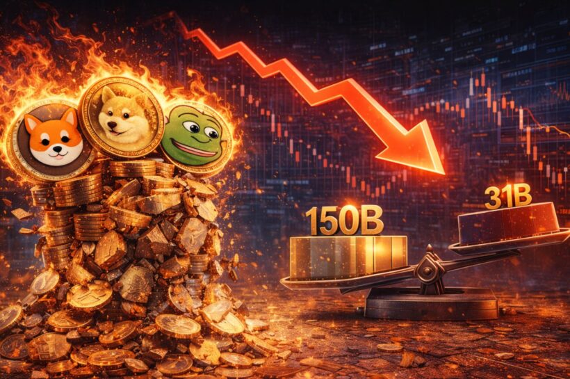 От 150 до 31 миллиарда долларов: жестокое сокращение доли заемных средств в экономике внимания Memecoin