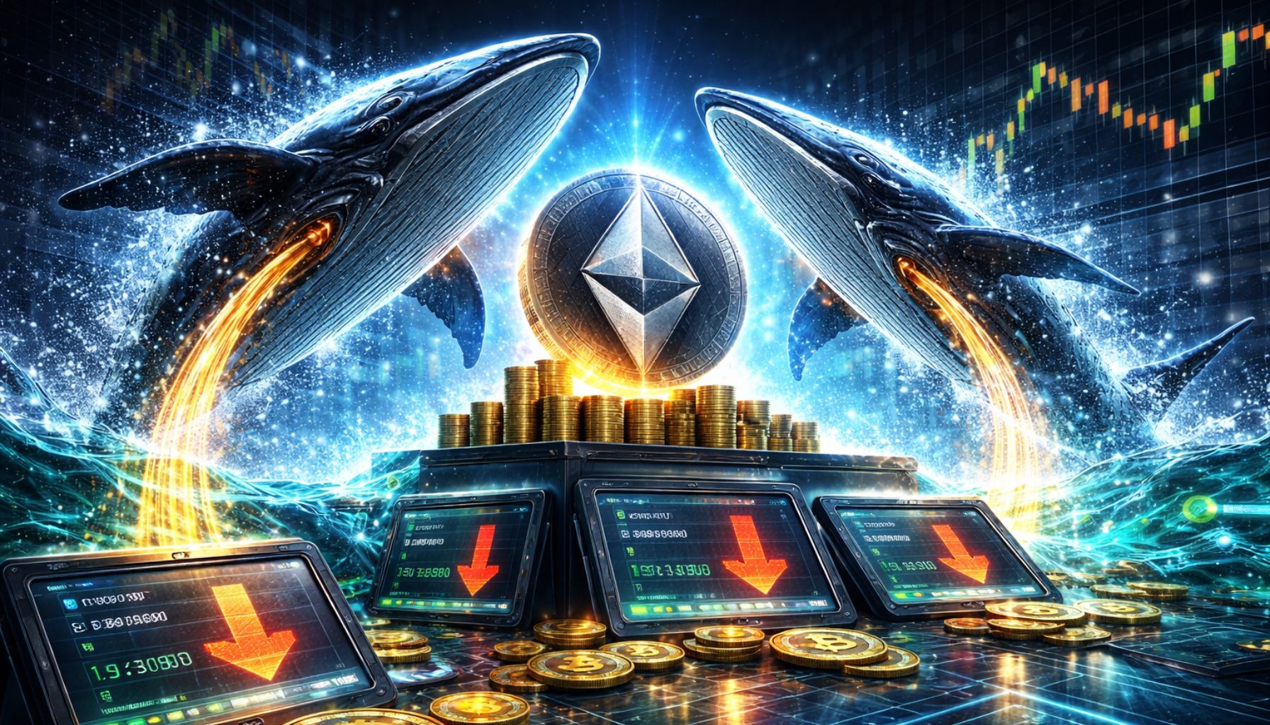 Вмешались Ethereum Whales: за несколько часов с бирж было снято $33 млн ETH