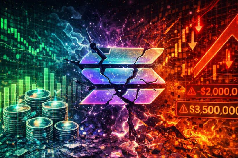 Переломы в структуре Solana: накопление в спотовых спотах столкновение с давлением продаж деривативов