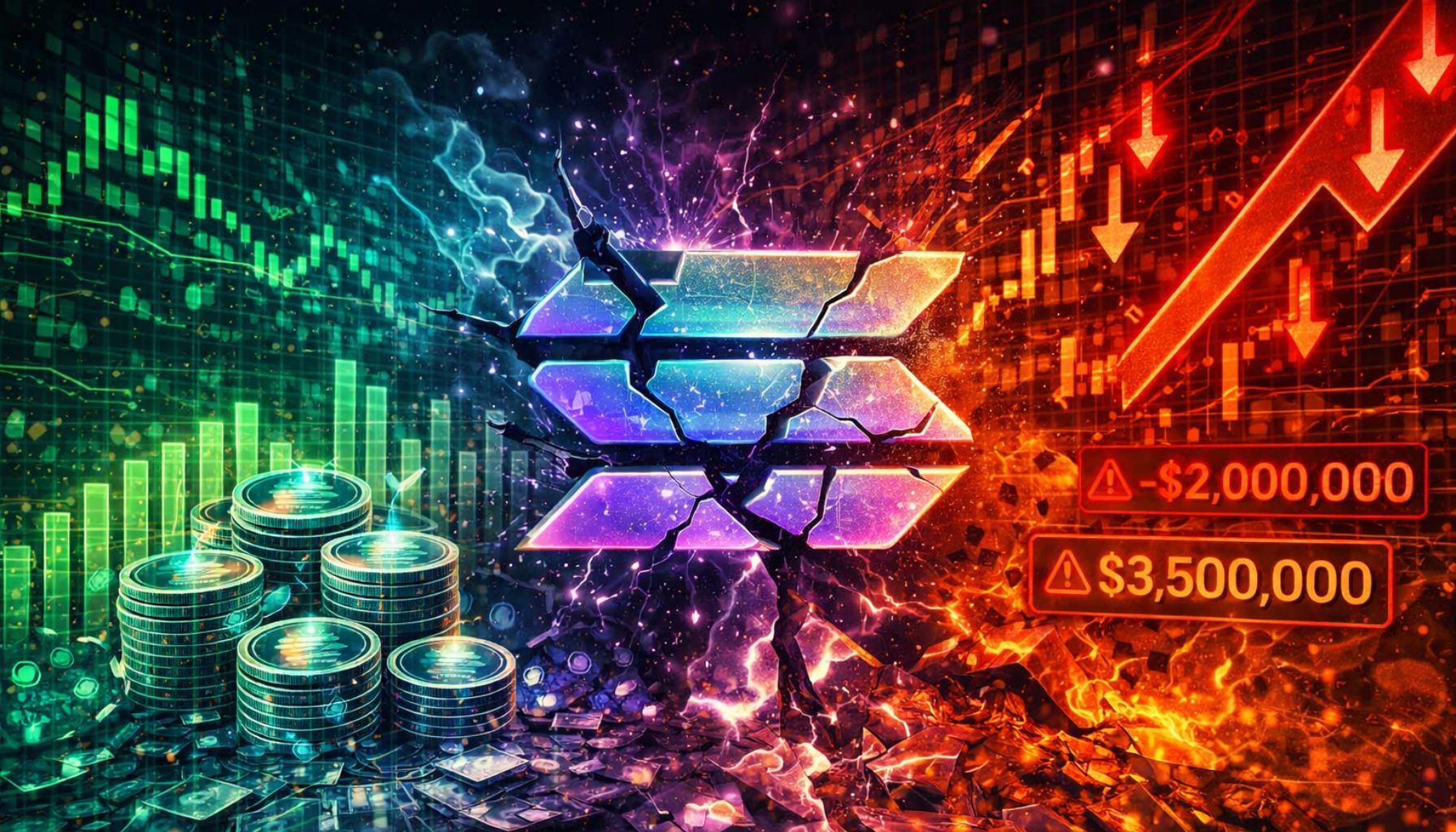 Переломы в структуре Solana: накопление в спотовых спотах столкновение с давлением продаж деривативов