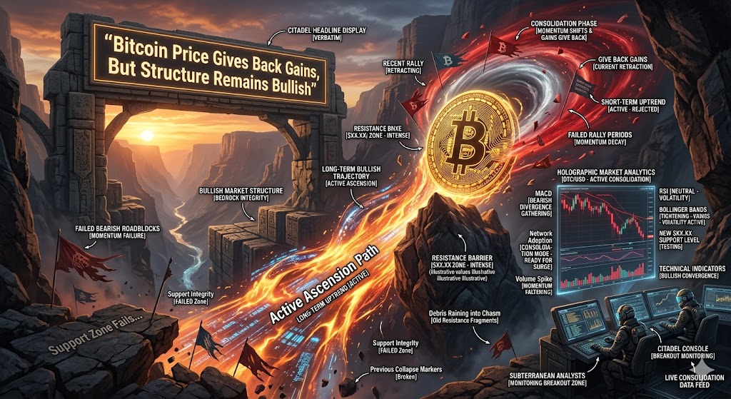 Цена на биткойн возвращает прибыль, но структура остается бычьей