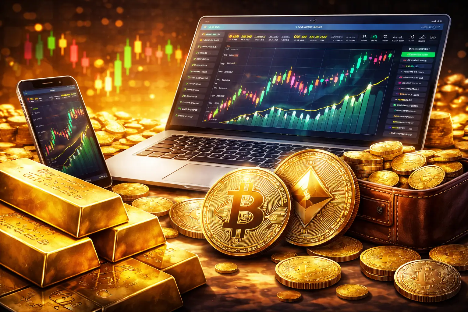 Лучшие платформы для торговли золотом и криптовалютами в одном месте