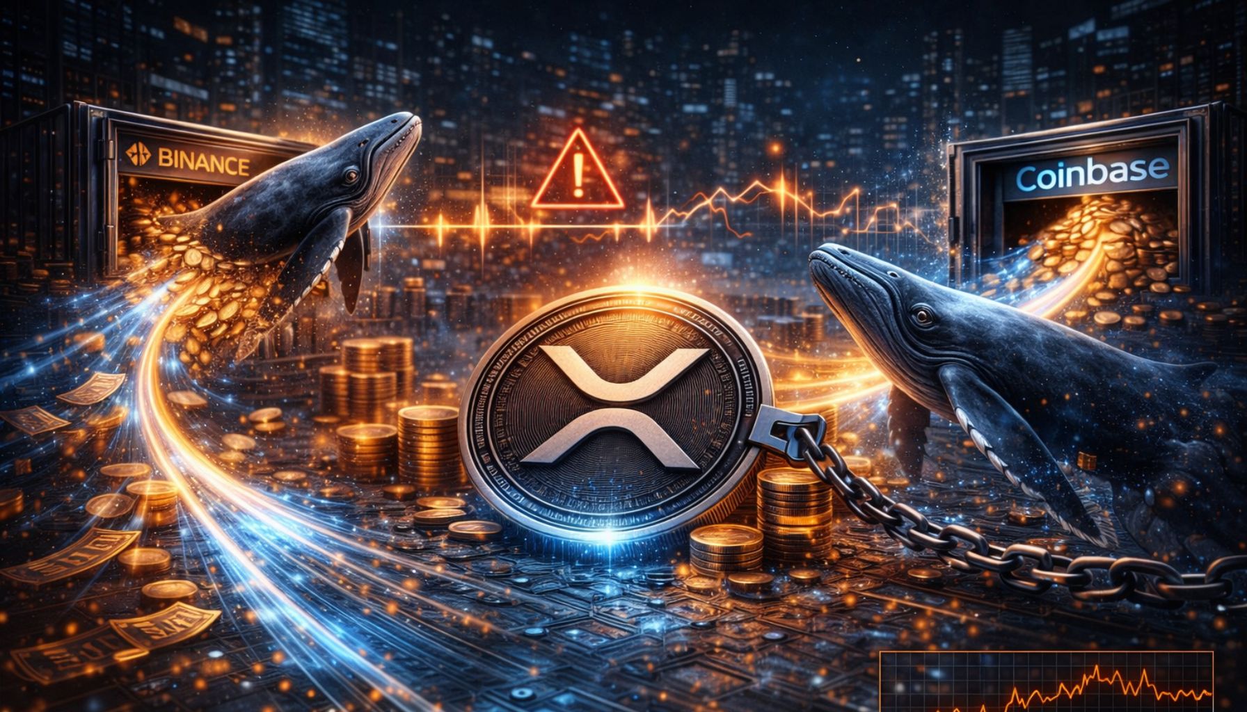 XRP-киты вывели с бирж 592 миллиона долларов за два дня. Узнайте, что спровоцировало это