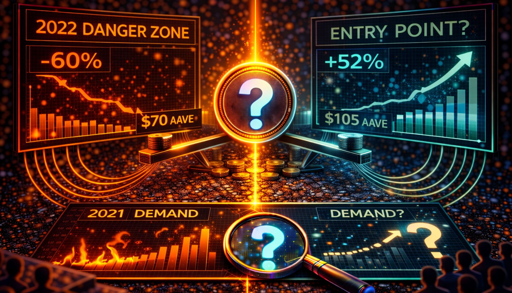 Aave снова торгуется, как в 2022 году: опасная зона или точка входа?