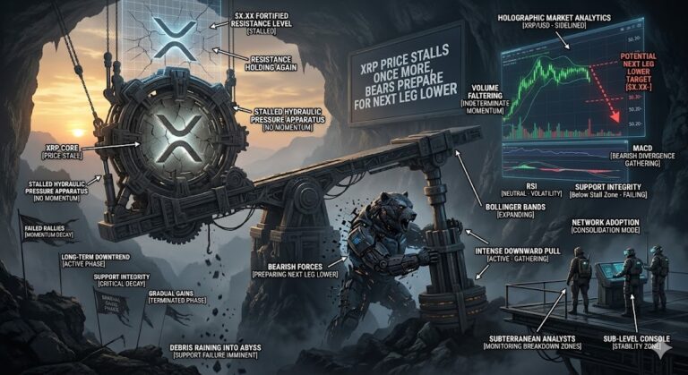 Цена XRP снова падает, медведи готовятся к следующему этапу снижения